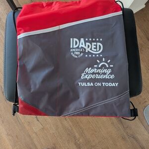 Ida Red Drawstring Bag